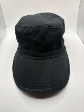 AT&T Fiber Black Military Cadet Cap Apollo USA Adjustable Promo Hat OSFA